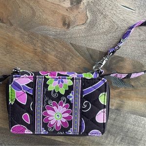 Vera Bradley compact wallet with wristlet